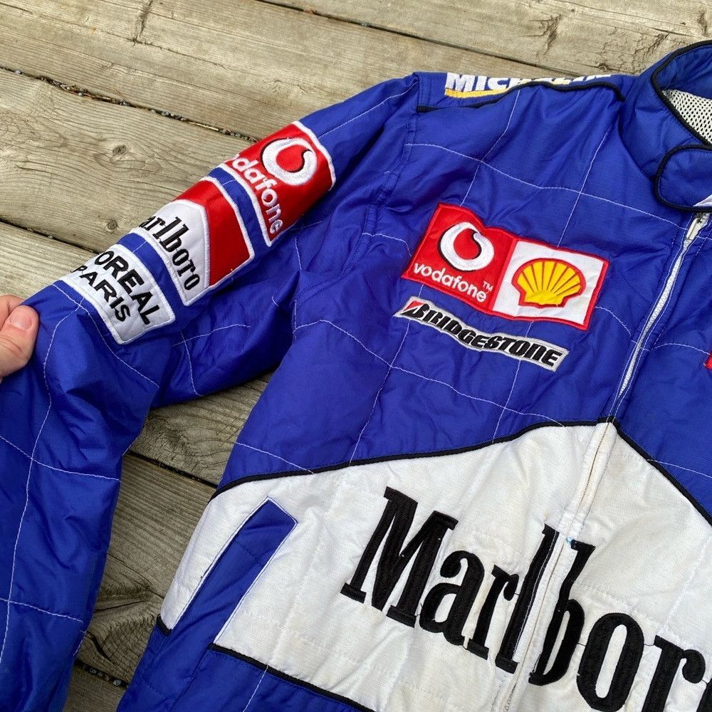 Ferrari × Vintage Vintage 1997 Ferrari Racing Jacket Blue With Malboro embroi Size US M / EU 48-50 / 2 - 6 Thumbnail