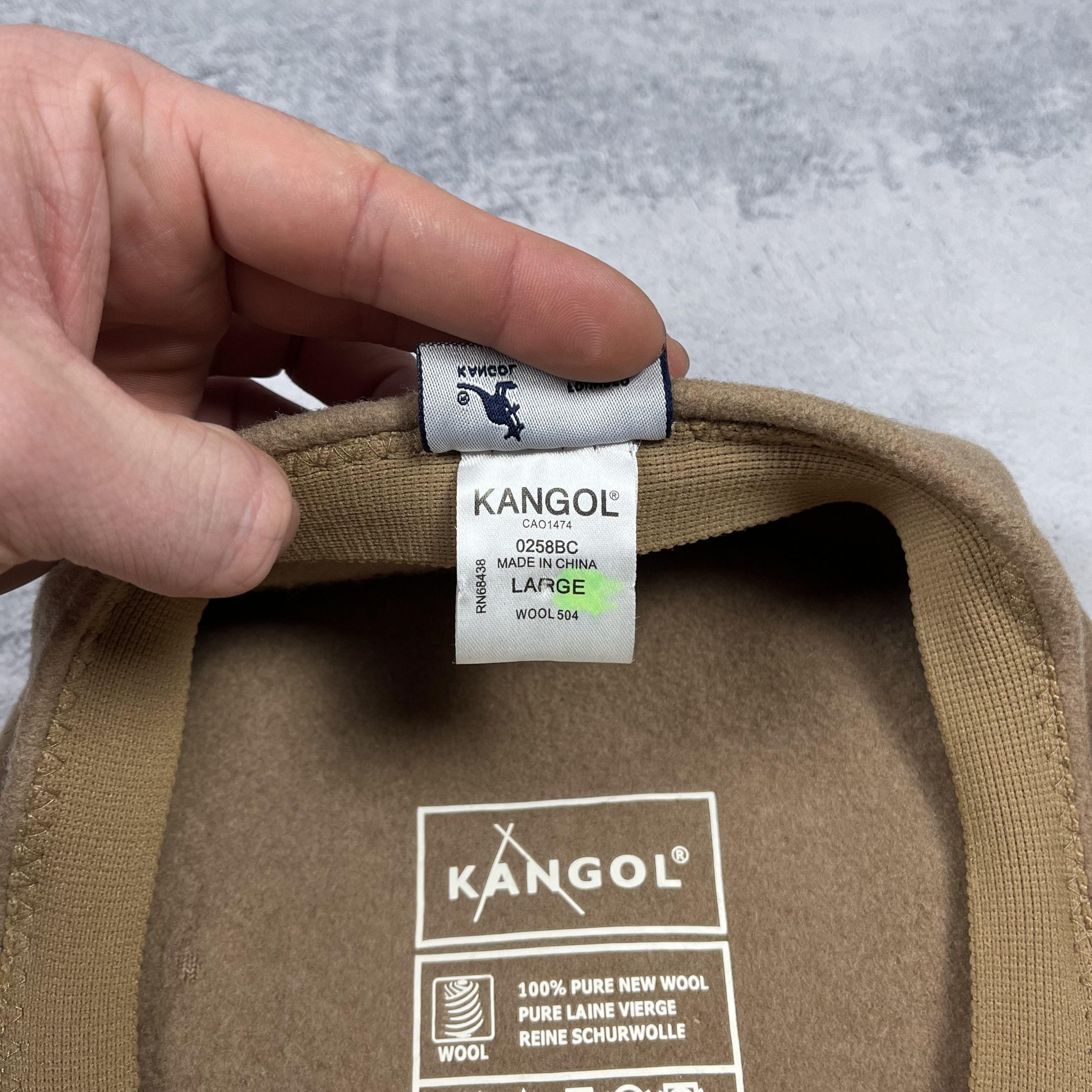Kangol Ladies Kangol 100% Wool Flat Cap Beige Size ONE SIZE - 6 Thumbnail