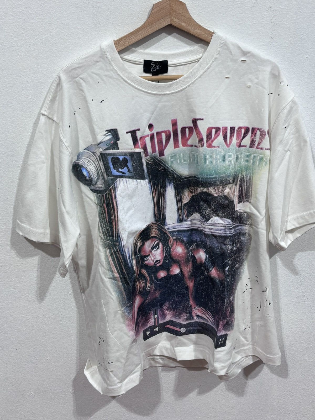 TRIPLE SEVENS Triple Sevens Filmstar White Tee Size US M / EU 48-50 / 2 - 2 Thumbnail