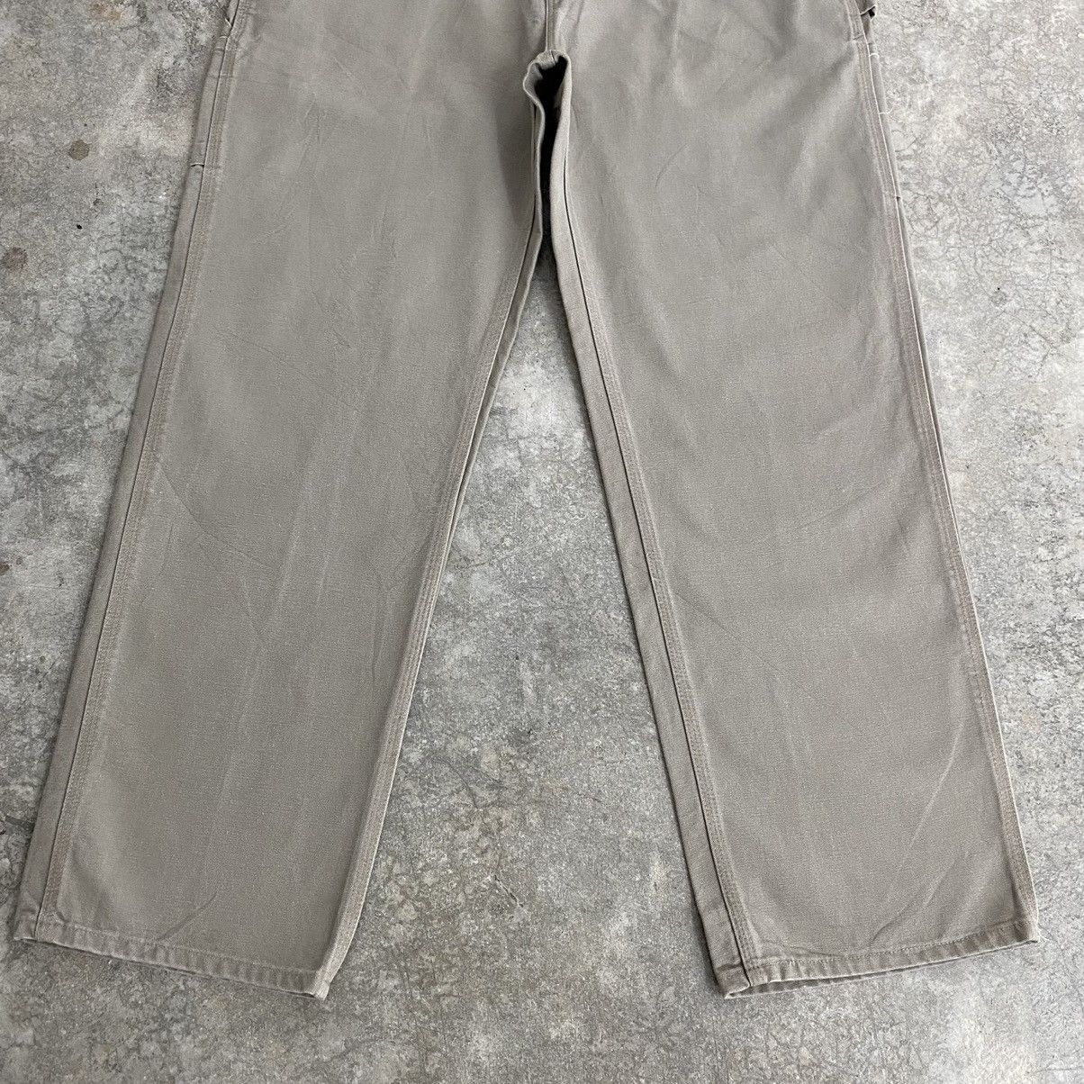 Carhartt × Vintage Vintage Carhartt Desert Grey Carpenter Workwear Pants Size US 38 / EU 54 - 5 Thumbnail