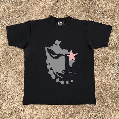 Japanese Brand × Vintage Face print street style cotton t-shirt Size US L / EU 52-54 / 3 - 1 Thumbnail
