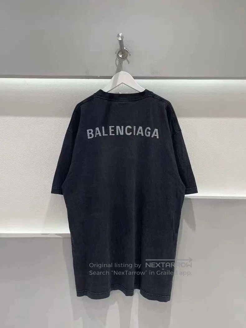 Balenciaga Balenciaga Black Crystal Short Sleeve. Size US XS / EU 42 / 0 - 2 Thumbnail