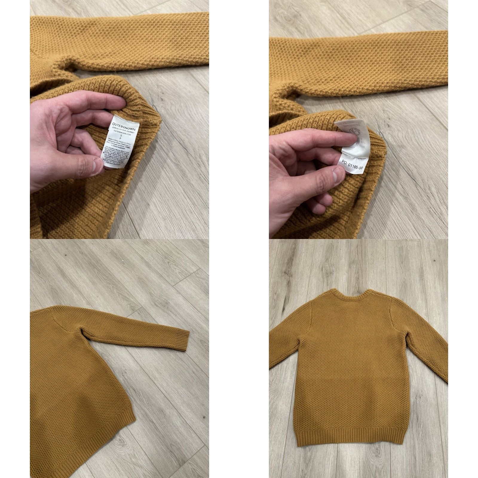 Outerknown VINTAGE removed Outerknown Sweatshirt? No, use rules. Final: Outerknown Women Sweater Crew Neck Wool Gold S Pullover Regular Size Small Size S / US 4 / IT 40 - 8 Thumbnail