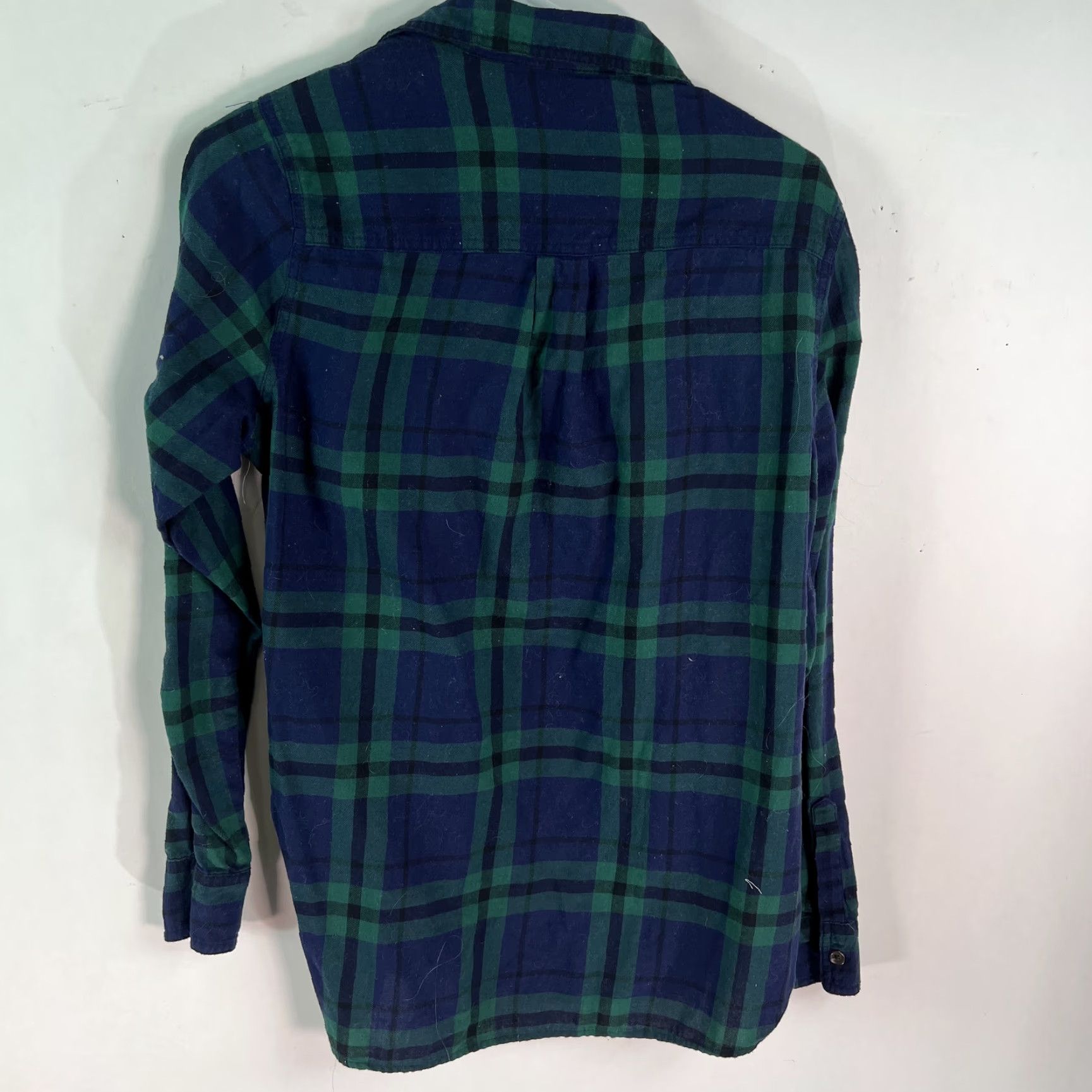Old Navy Old Navy Shirt Mens Plaid Button-Up Long Sleeve Blue Size M Size US M / EU 48-50 / 2 - 2 Thumbnail