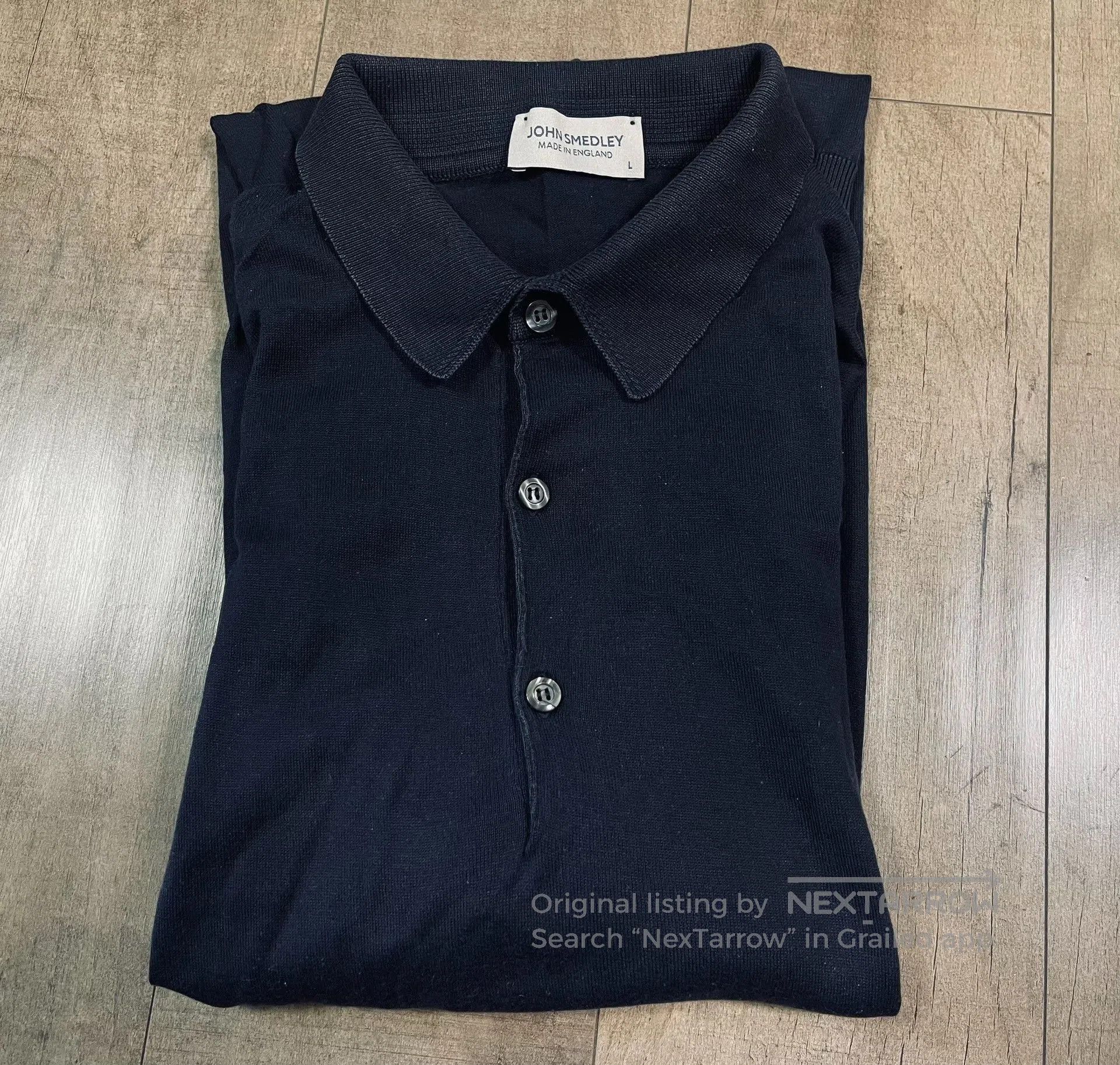 John Smedley John Smedley Navy Sea Island Cotton Polo. Size US M / EU 48-50 / 2 - 5 Thumbnail