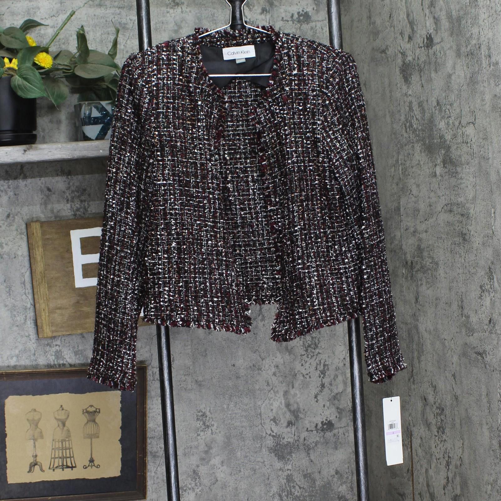 Calvin Klein Nwt Calvin Klein Blazer Jacket S47jw609 Black Red Multi 6 Size M / US 6-8 / IT 42-44 - 1 Thumbnail