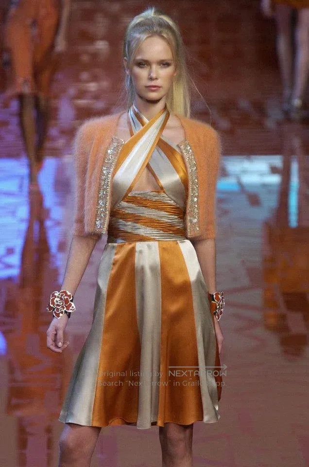 Valentino Valentino Orange sequin studded beaded cardigan Size L / US 10 / IT 46 - 1 Thumbnail