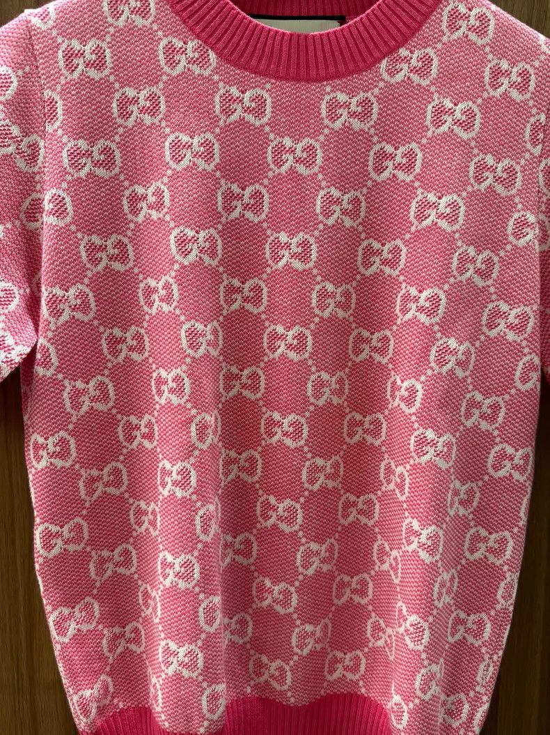 Gucci Gucci Short-sleeved knitwear with bow Size S / US 4 / IT 40 - 3 Thumbnail
