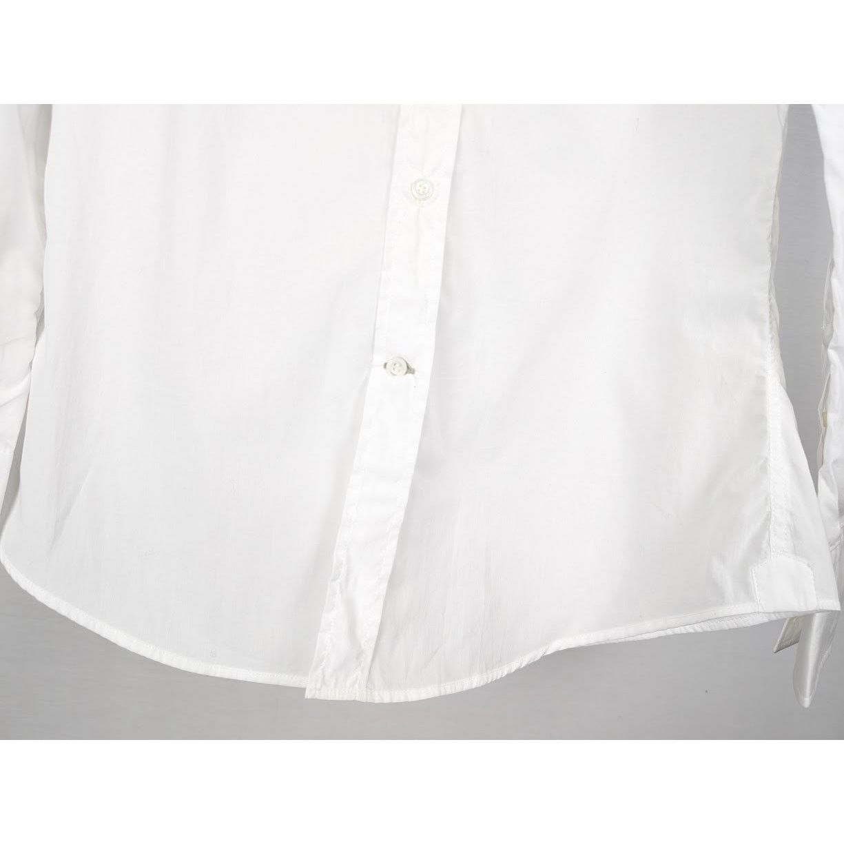 Brunello Cucinelli o1rshd1 CC20 Button Shirt in White Size US S / EU 44-46 / 1 - 6 Thumbnail