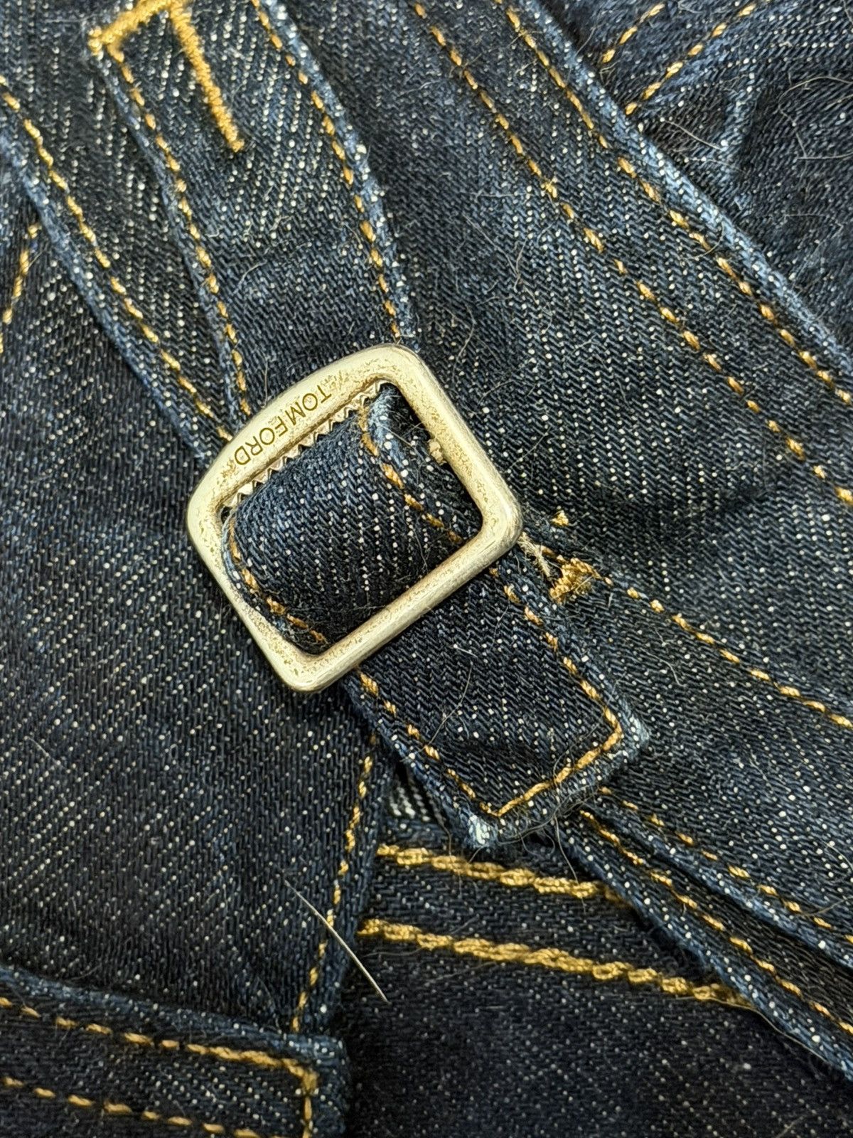 Tom Ford Tom Ford Classic Indigo Denim Trucker Jacket Made in USA Size US S / EU 44-46 / 1 - 4 Thumbnail