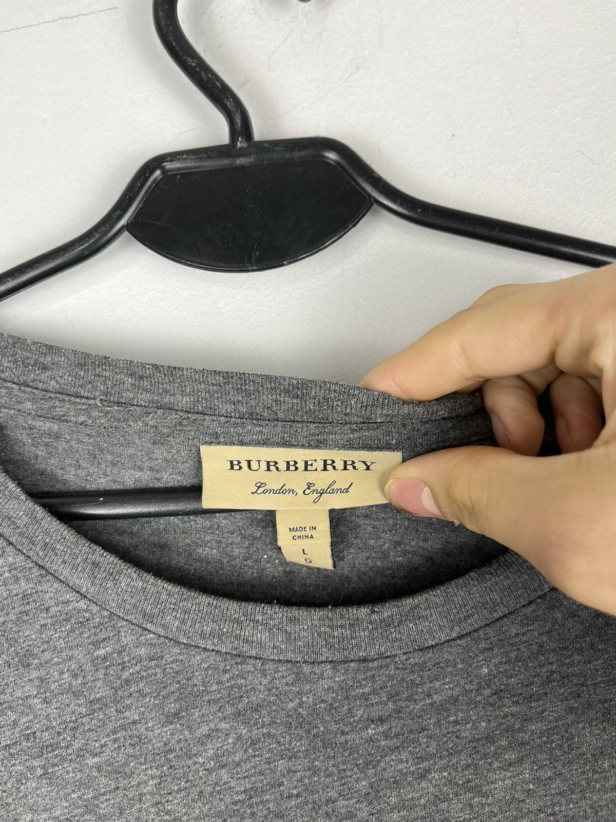 Burberry × Vintage Burberry London grey t-shirt Size US L / EU 52-54 / 3 - 3 Thumbnail