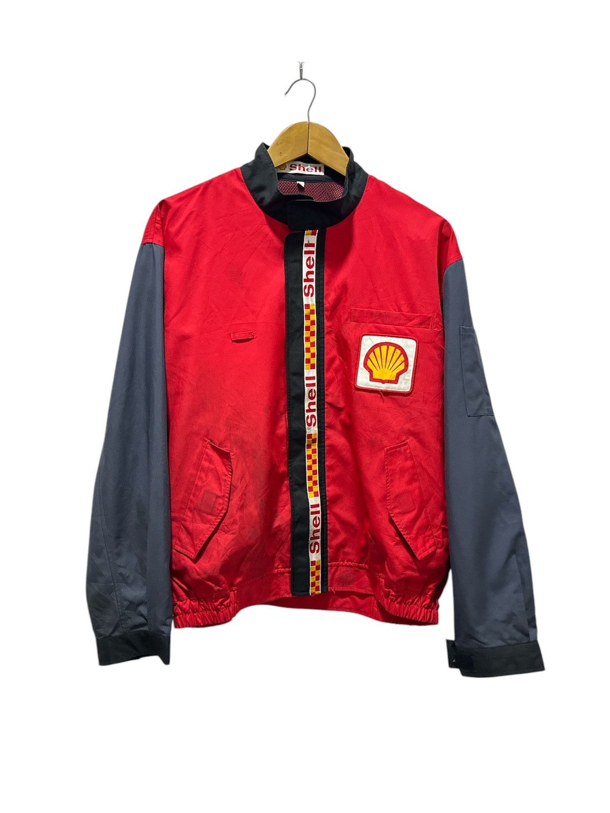 Vintage Vintage Shell Jacket Retro Stlye Design Racing flue Ferrari Size US L / EU 52-54 / 3 - 1 Thumbnail