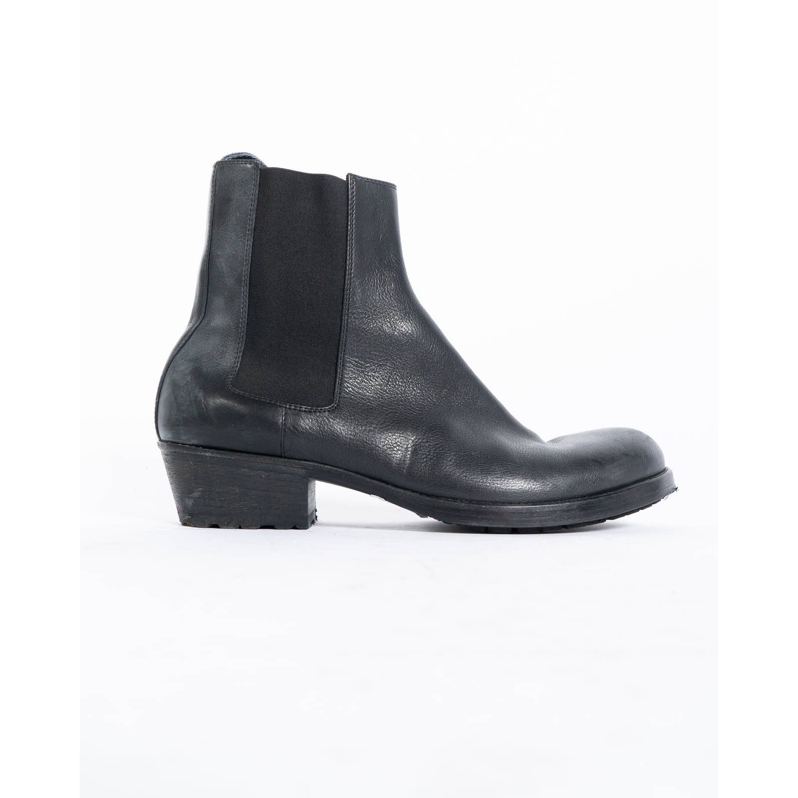 Haider Ackermann FW18 Chunky Black Leather Chelsea Boots Size US 11 / EU 44 - 1 Thumbnail