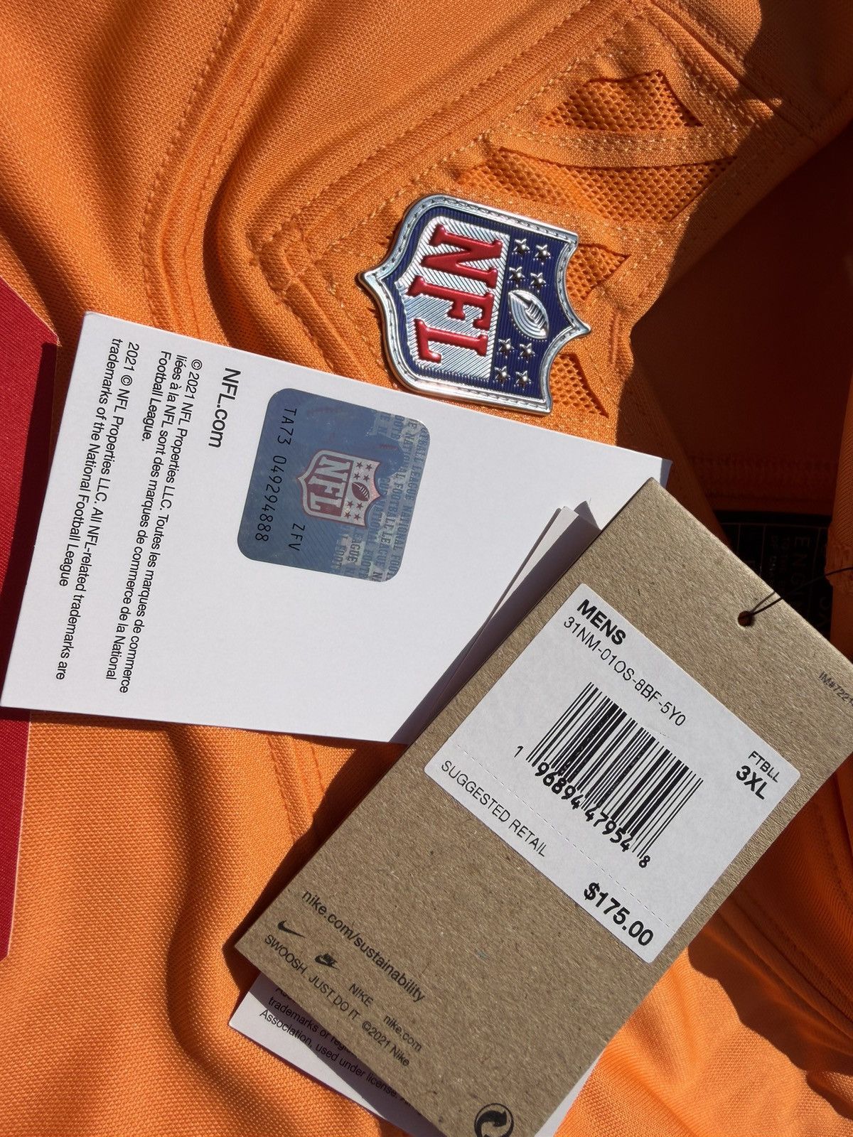 Nike 3XL Mike Evans Tampa Bay Buccaneers Nike Vapor F.U.S.E. Size US XXL / EU 58 / 5 - 14 Thumbnail
