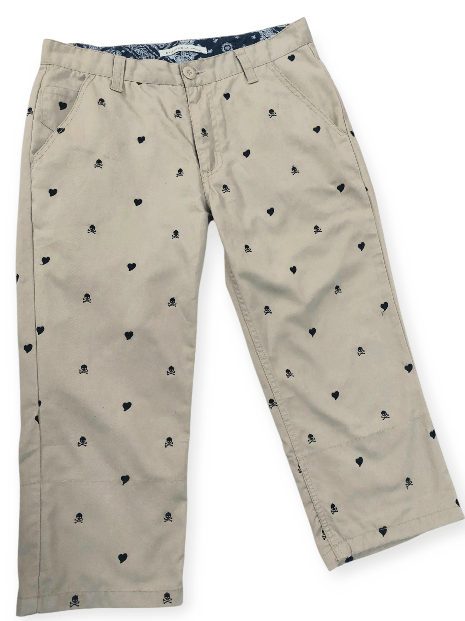 Big John Big John Embroidery Skulls & Love Sewing Cropped Pant Size US 31 - 4 Thumbnail