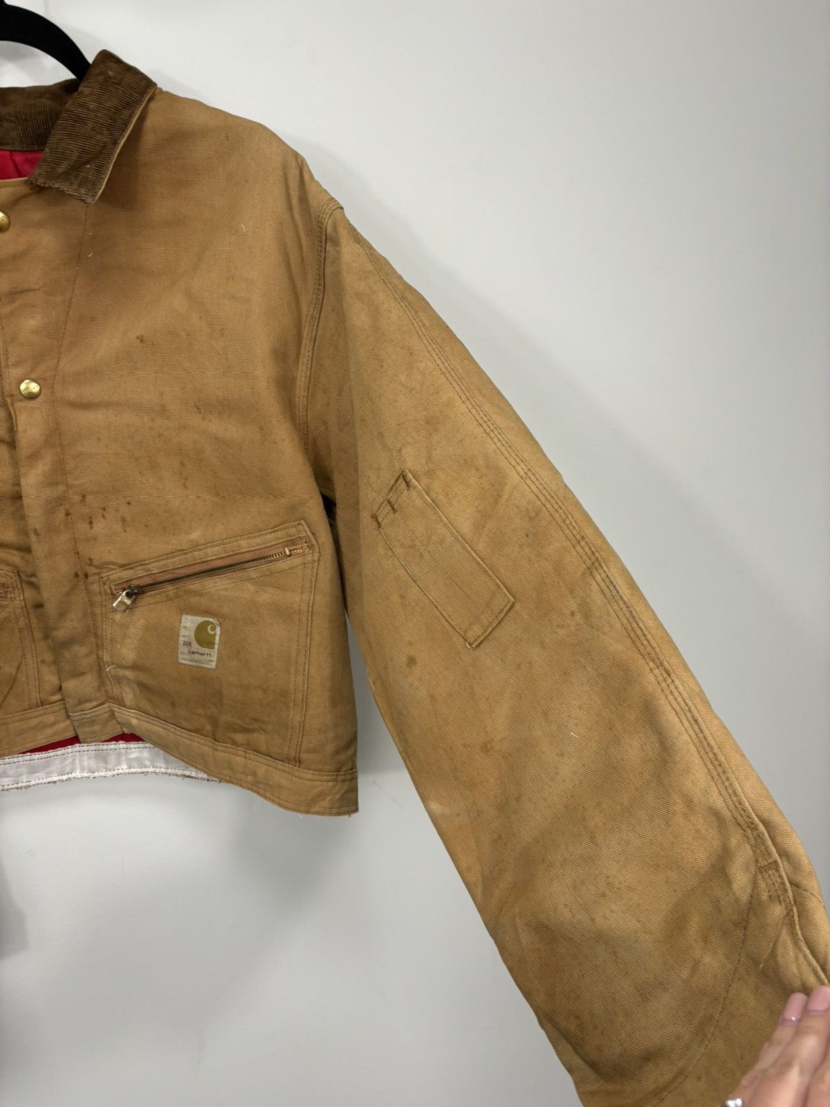 Carhartt Vintage 90s Carhartt Y2K Work Hype Cropped Detroit Jacket Size US L / EU 52-54 / 3 - 8 Thumbnail