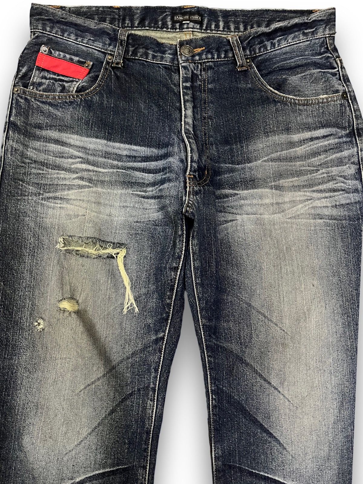 Japanese Brand × Vintage Vintage Amore Puro Baggy Denim Size US 36 / EU 52 - 3 Thumbnail