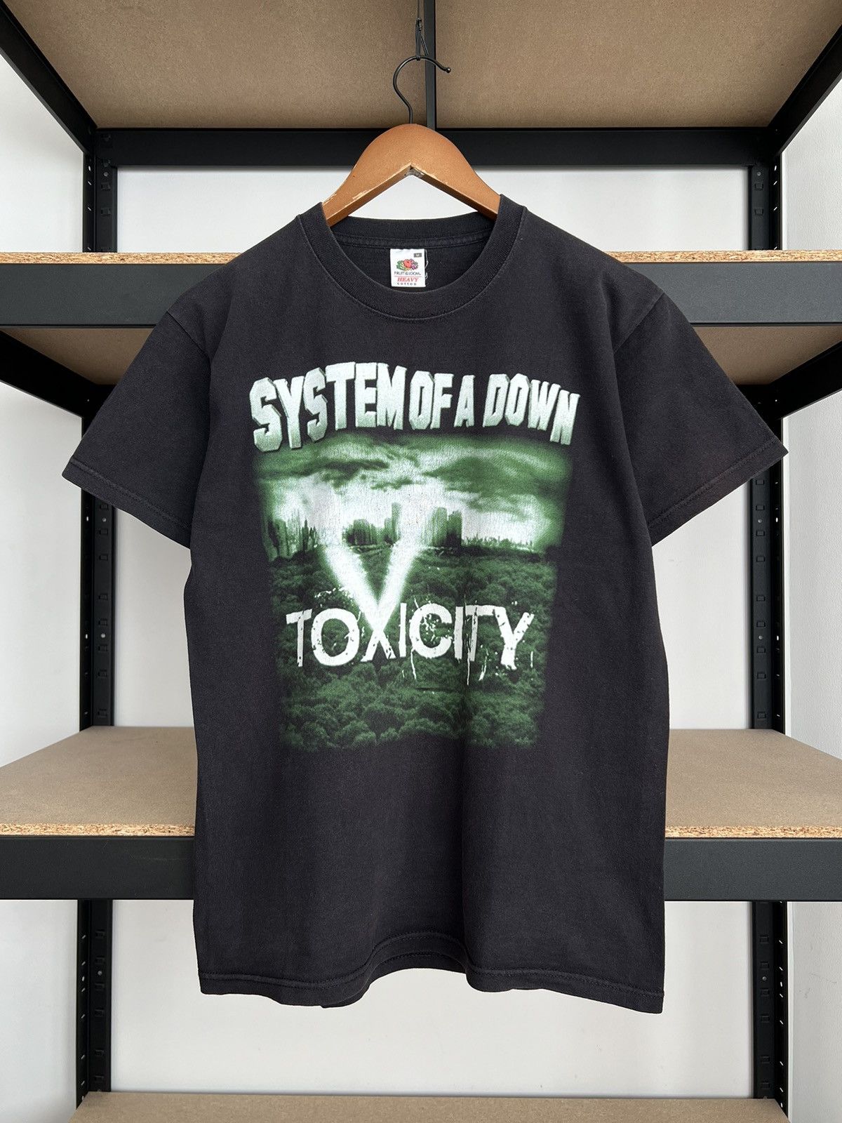 Band Tees Vintage 2000s System of a Down Toxicity Black T-shirt Size US M / EU 48-50 / 2 - 2 Thumbnail