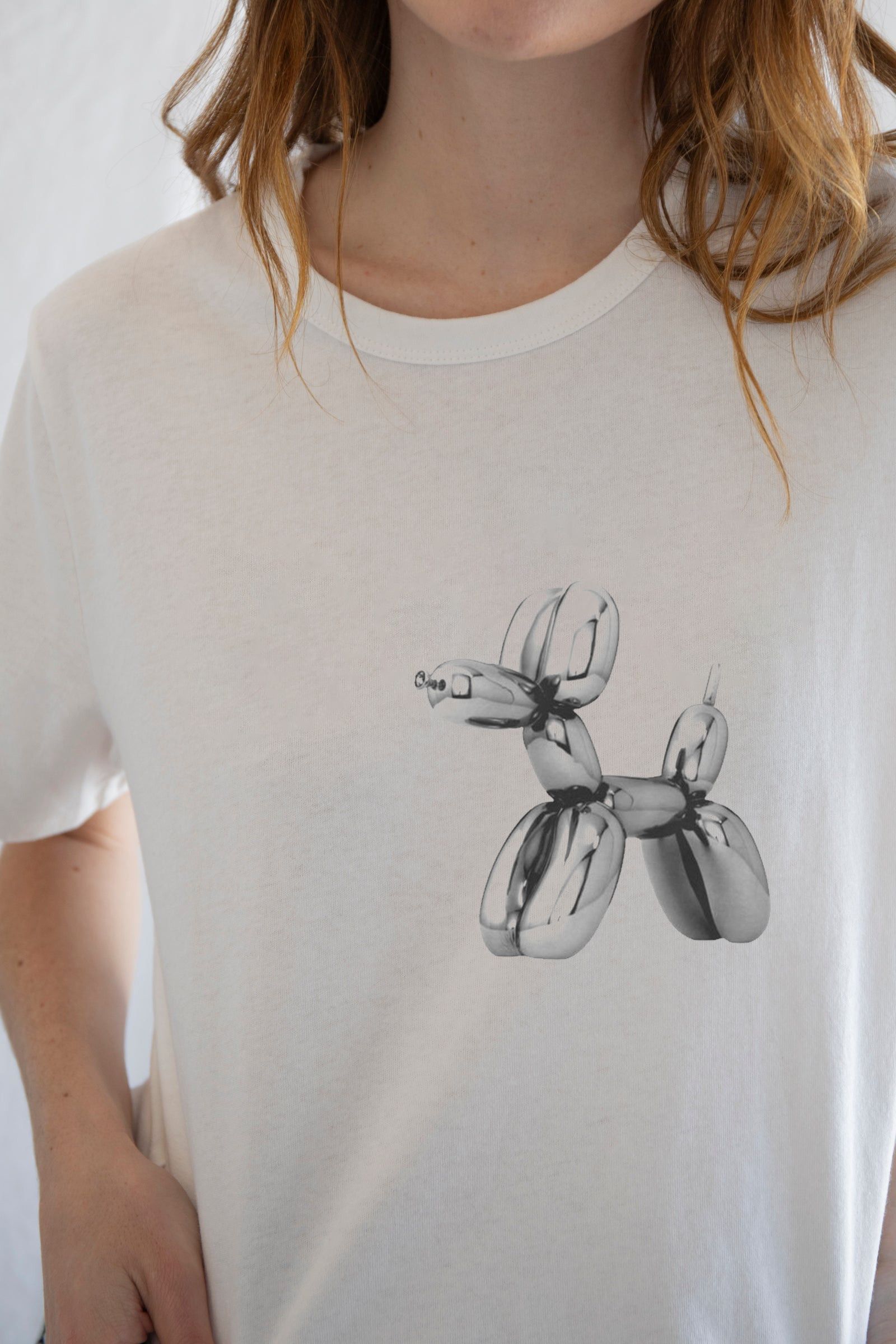 Designer × Vintage Chrome Balloon Dog Tee | Modern Pop Art Graphic T-Shirt Size M / US 6-8 / IT 42-44 - 3 Thumbnail