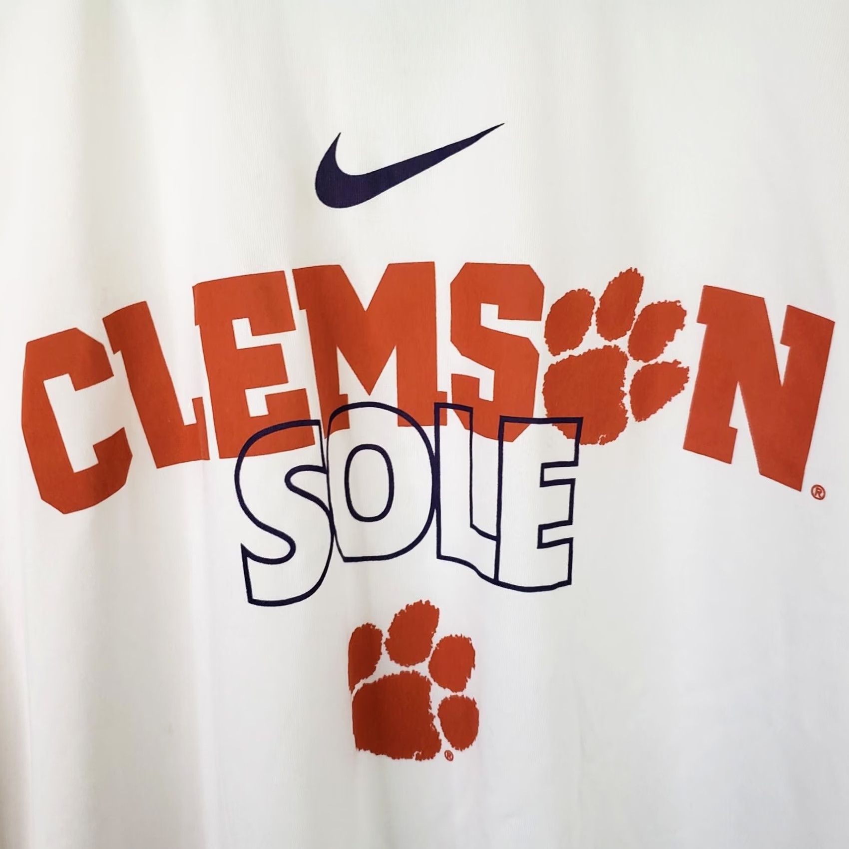 Nike Nike Dri-Fit T-Shirt White XL Clemson Graphic Crew Neck Athletic Men Shirt Size US XL / EU 56 / 4 - 4 Thumbnail