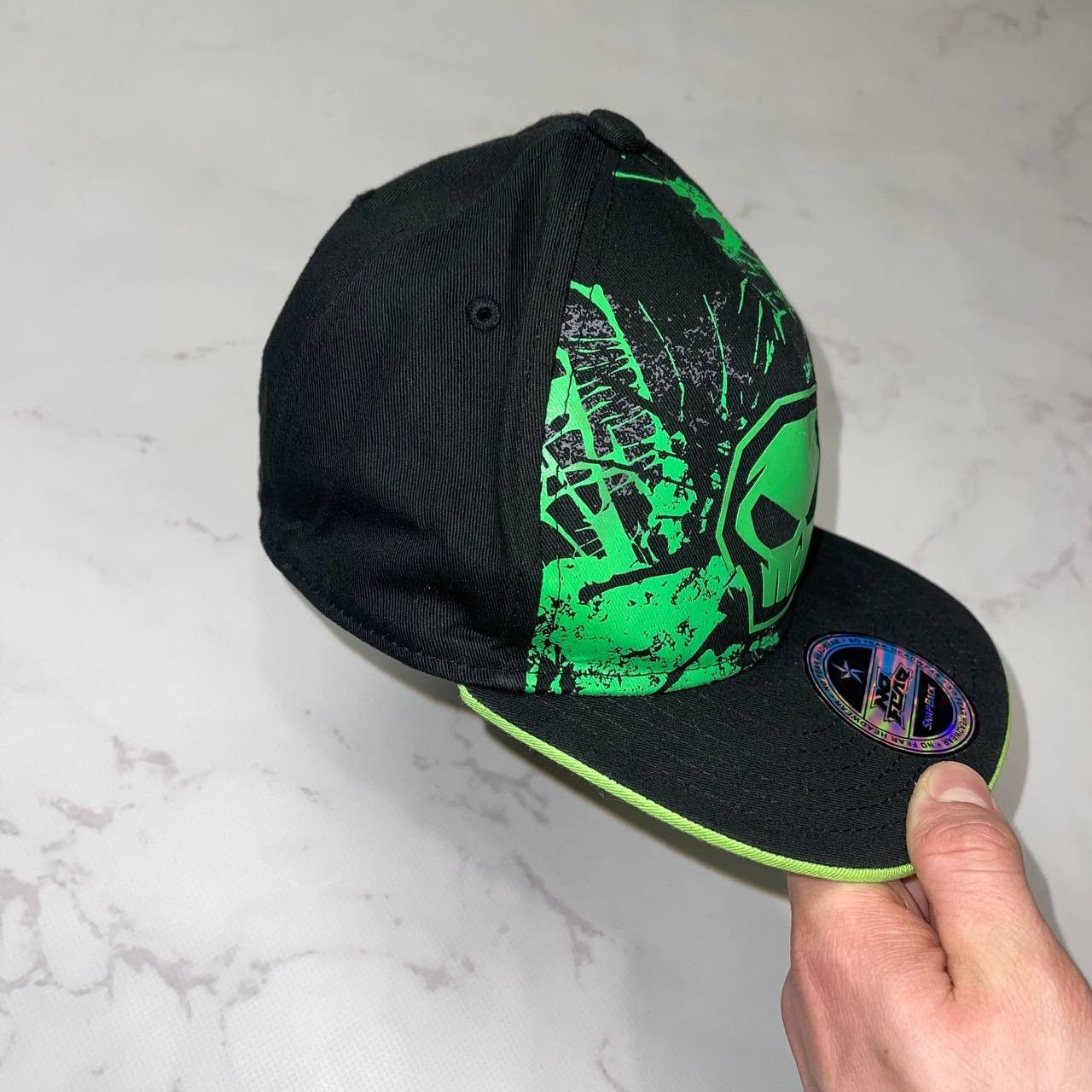 No Fear No Fear Green Black Baseball Cap Hat Adjustable Strap Size ONE SIZE - 3 Thumbnail