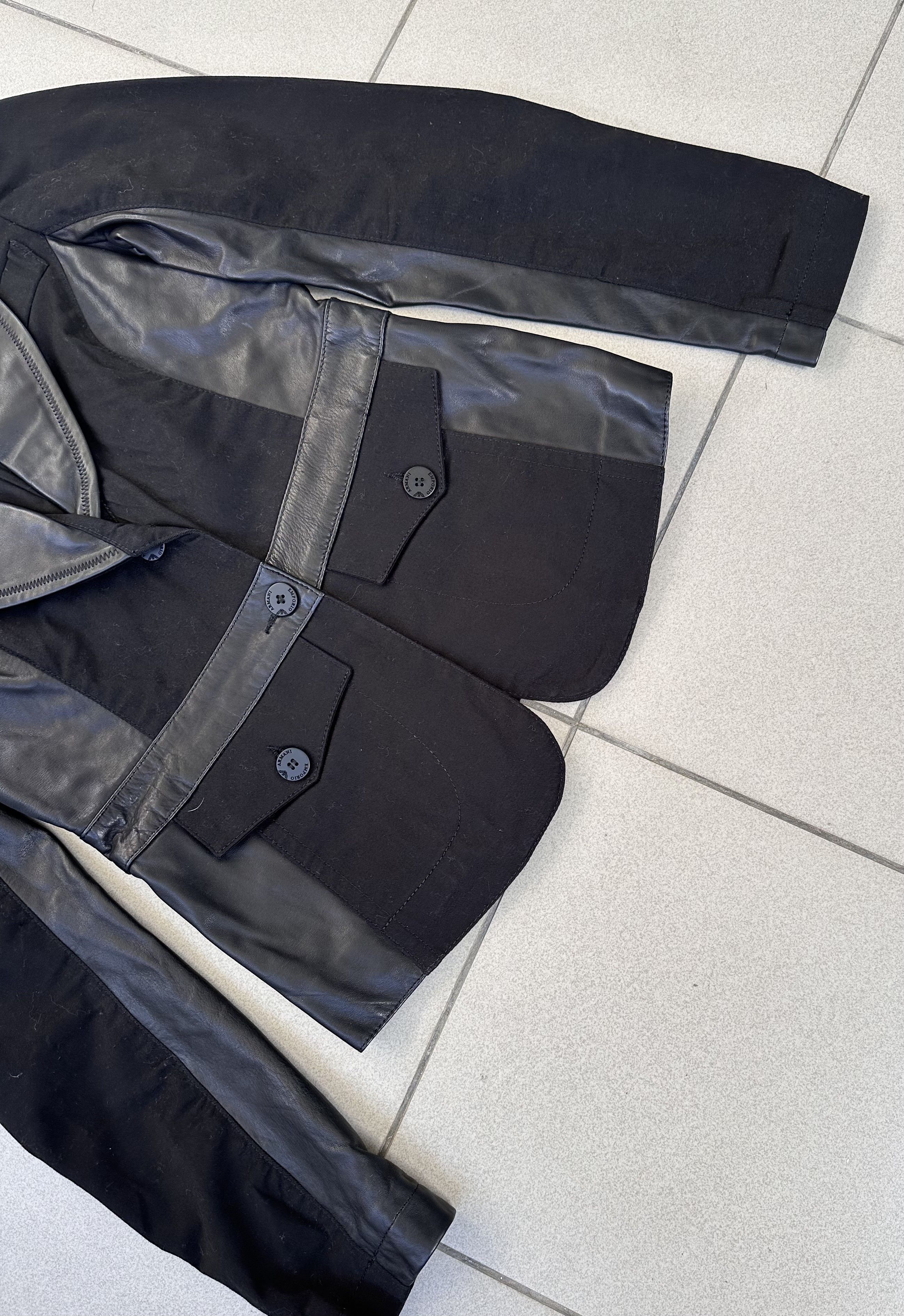 Emporio Armani Emporio Armani women leather jacket striped Size M / US 6-8 / IT 42-44 - 5 Thumbnail