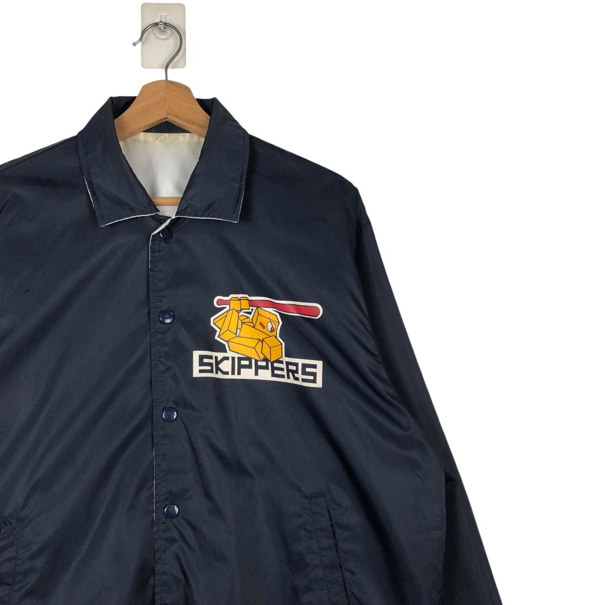 Japanese Brand 📌Vintage Reversible Bomber Jacket Cricket Team Big Logo Size US L / EU 52-54 / 3 - 7 Thumbnail