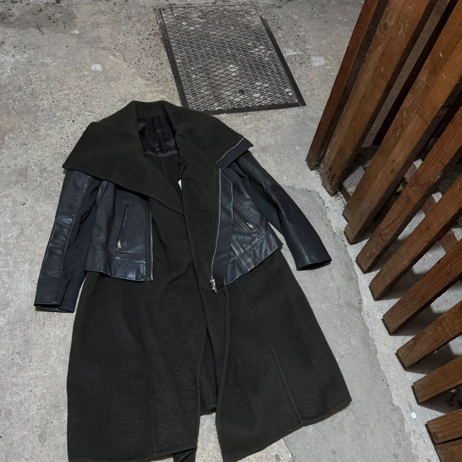Rick Owens Rick owens leather cashmere coat jacket Size M / US 6-8 / IT 42-44 - 5 Thumbnail
