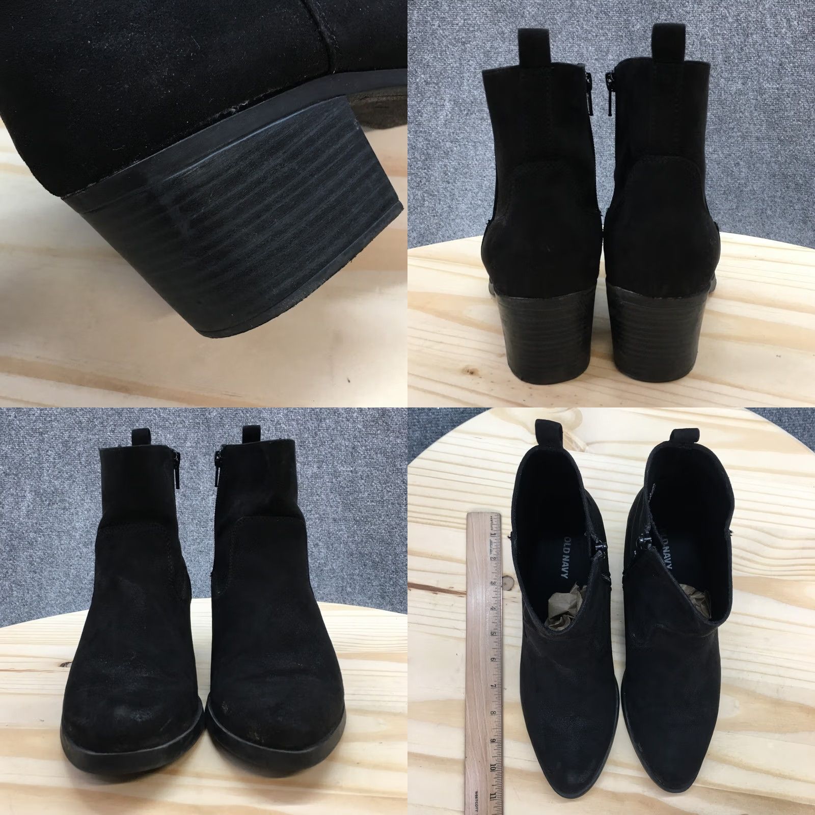 Old Navy Old Navy Chelsea Boots Womens 9 Black Suede Casual Chelsea Boot Matte Almond Toe Size US 9 / IT 39 - 8 Thumbnail