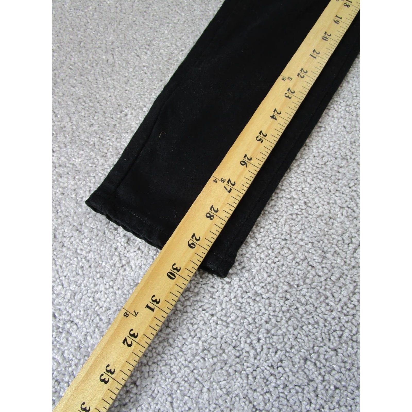 Paige Paige Jeans Womens 25 Black Denim Hoxton Ultra Skinny Size 42" / US 20 - 4 Thumbnail