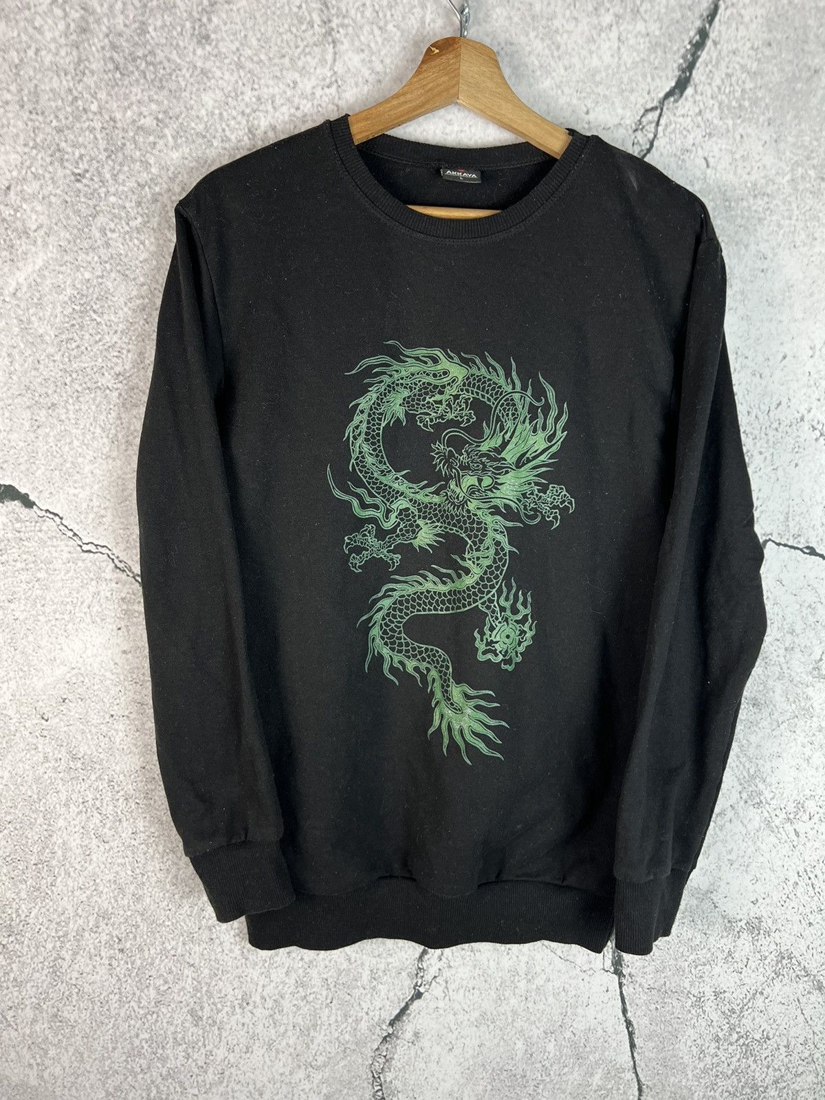 Japanese Brand Vintage 90s Japanese Dragon affliction style Longsleeve Y2K Size US M / EU 48-50 / 2 - 1 Thumbnail