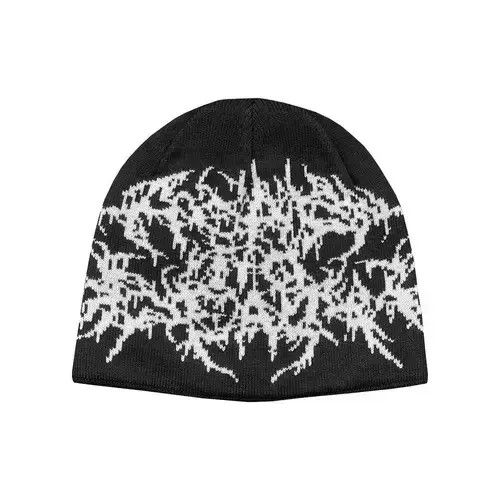 Other Black and White y2k Beanie Size ONE SIZE - 1 Thumbnail
