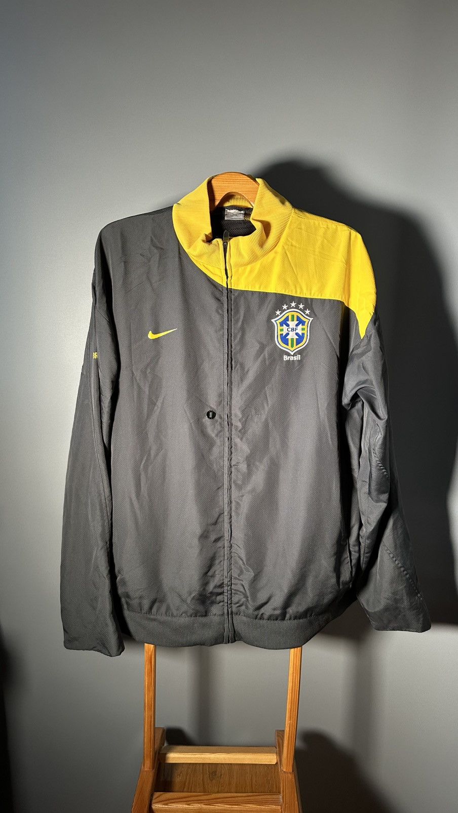 MLB RARE BRAZIL NATIONAL TEAM TRAINING FOOTBALL JACKET NIKE Size US XXL / EU 58 / 5 - 1 Thumbnail