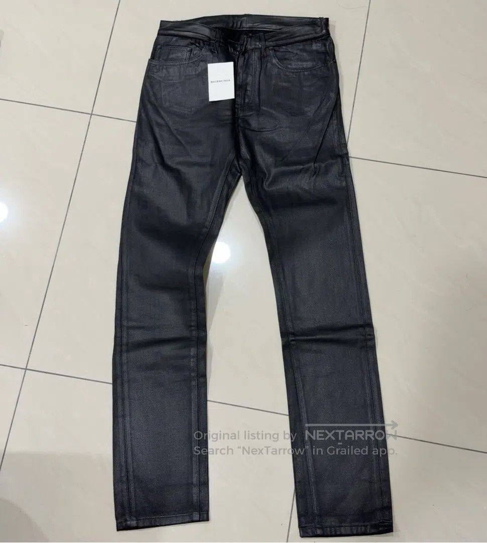 Balenciaga Waxed Denim | Grailed