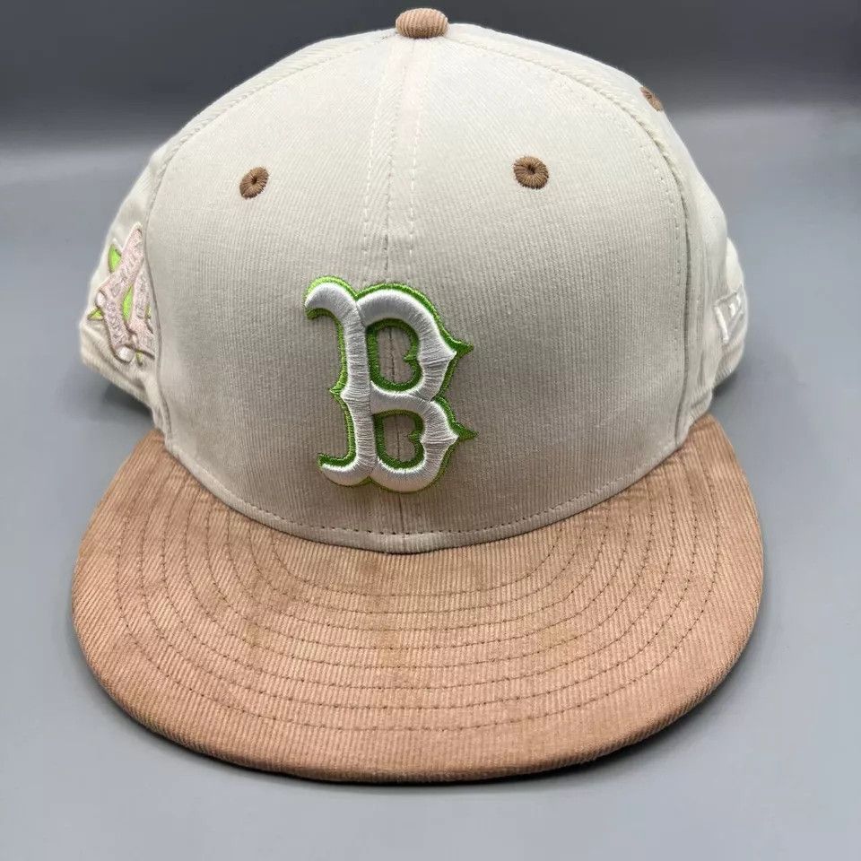 New Era Boston Red Sox Hat Men 7 1/2 59Fifty New Era Fitted Cap New Size ONE SIZE - 2 Thumbnail