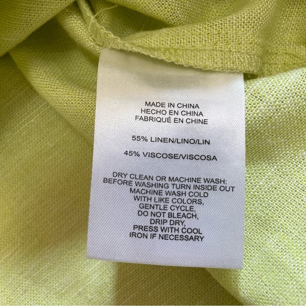 Jones New York NWT New $80 Jones New York Tie Cuff Linen-Blend Celadon Tun Size M / US 6-8 / IT 42-44 - 8 Thumbnail