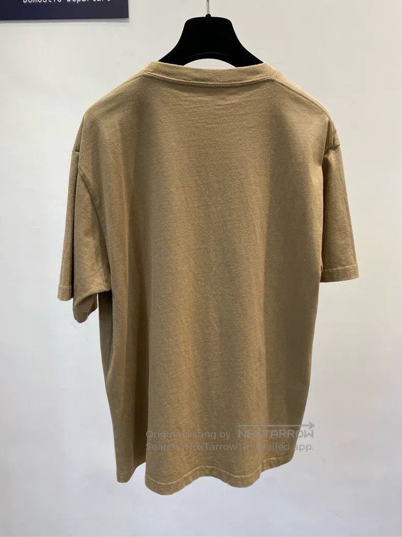 Balenciaga Balenciaga Khaki Wheat Pattern Short Sleeve T-Shirt Size US S / EU 44-46 / 1 - 5 Thumbnail