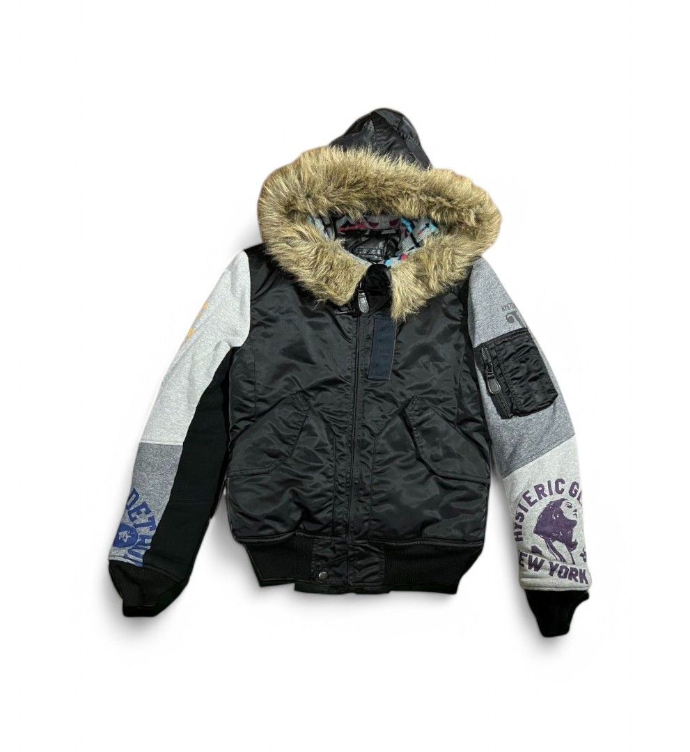 HYSTERIC GLAMOUR N-2B Hysteric Glamour N2B Patches Fur Jacket