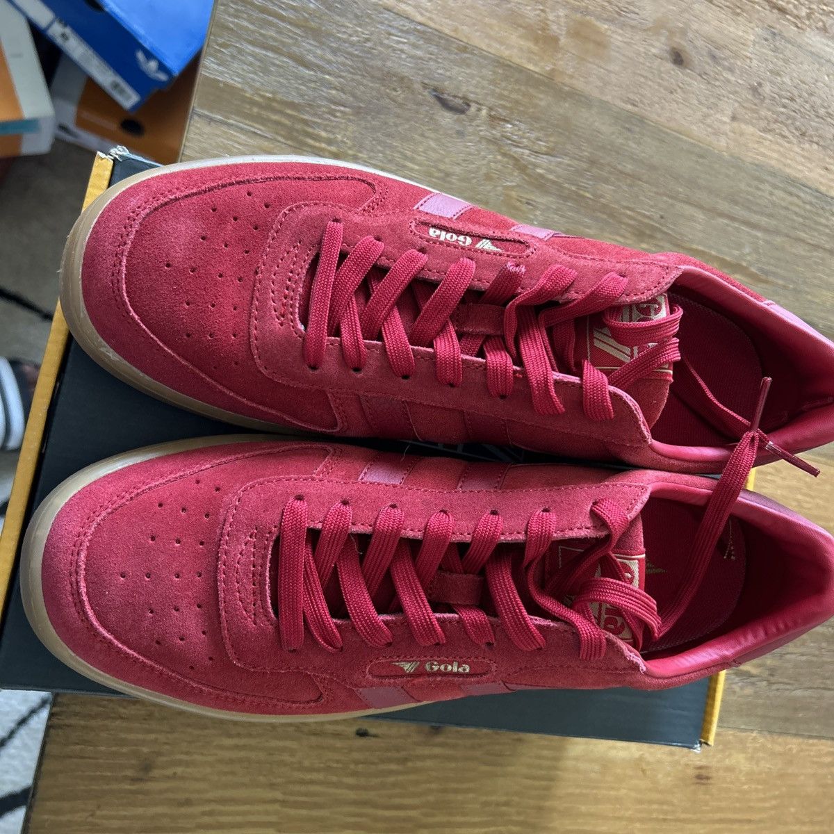Gola Gola Hawk 86 Womens Trainers in Red - Size 10 Size US 10 / IT 40 - 3 Thumbnail