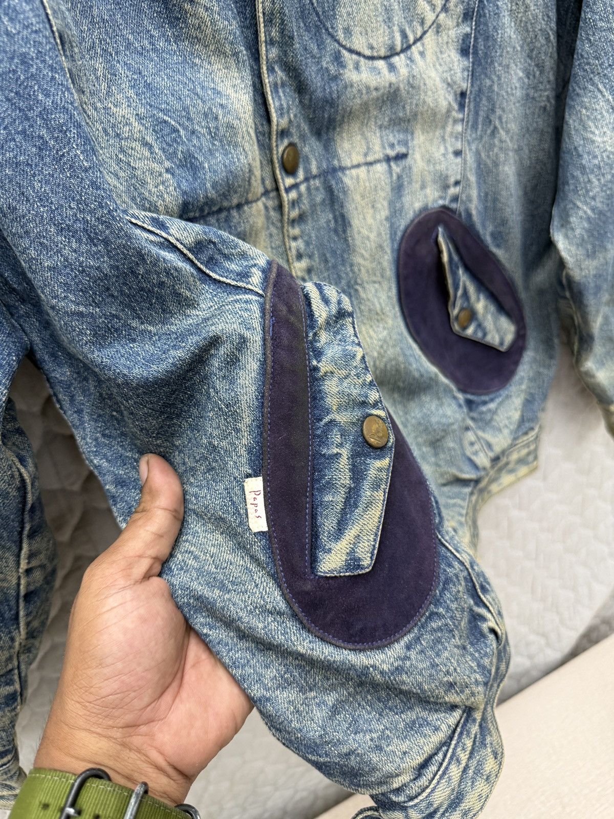 Japanese Brand 🔥🔥💥ARCHIVE PAPAS DENIM JACKET Size US L / EU 52-54 / 3 - 11 Thumbnail