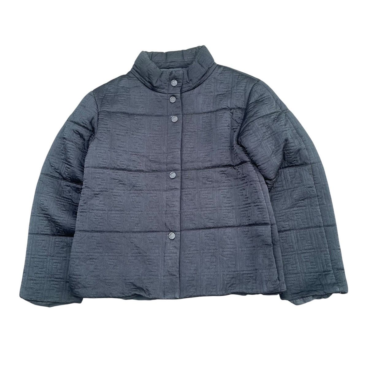 Fendi Vintage Fendi Quilted Monogram Puffer Jacket Size M / US 6-8 / IT 42-44 - 2 Thumbnail