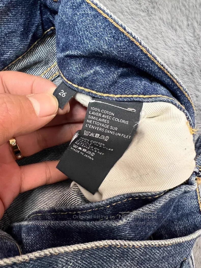 Celine CELINE Turnip Washed Blue Denim Jeans with Gold Chain Size US 26 / EU 42 - 4 Thumbnail