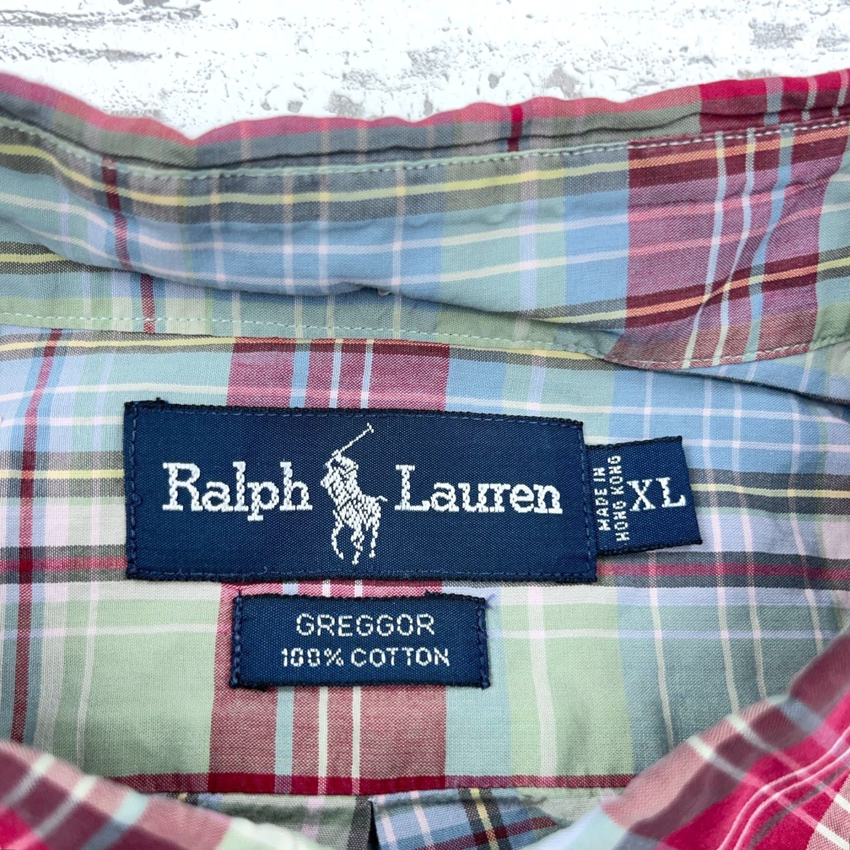 Ralph Lauren Ralph Lauren Shirt Men XL Pink Blue Button Up Tartan Plaid Camp Pocket Greggor Size US XL / EU 56 / 4 - 3 Thumbnail