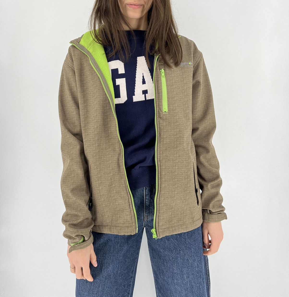 Vintage Regatta Softshell Outdoor Jacket/Waterproof Rain Jacket Size XS / US 0-2 / IT 36-38 - 2 Thumbnail