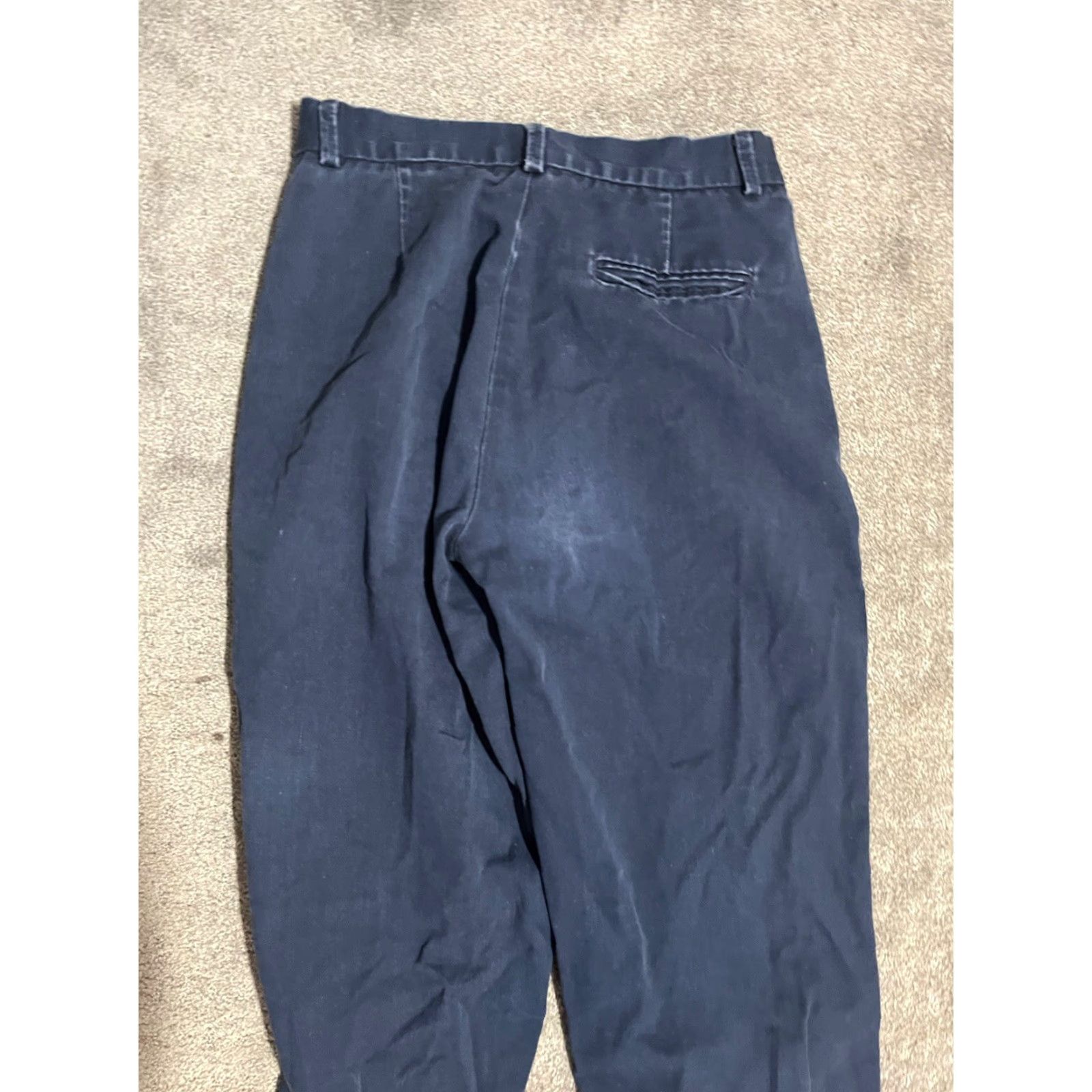 Dockers Dockers Pants Women 4M Solid Navy Blue Cotton Distressed Womens Size 27" / US 4 / IT 40 - 4 Thumbnail