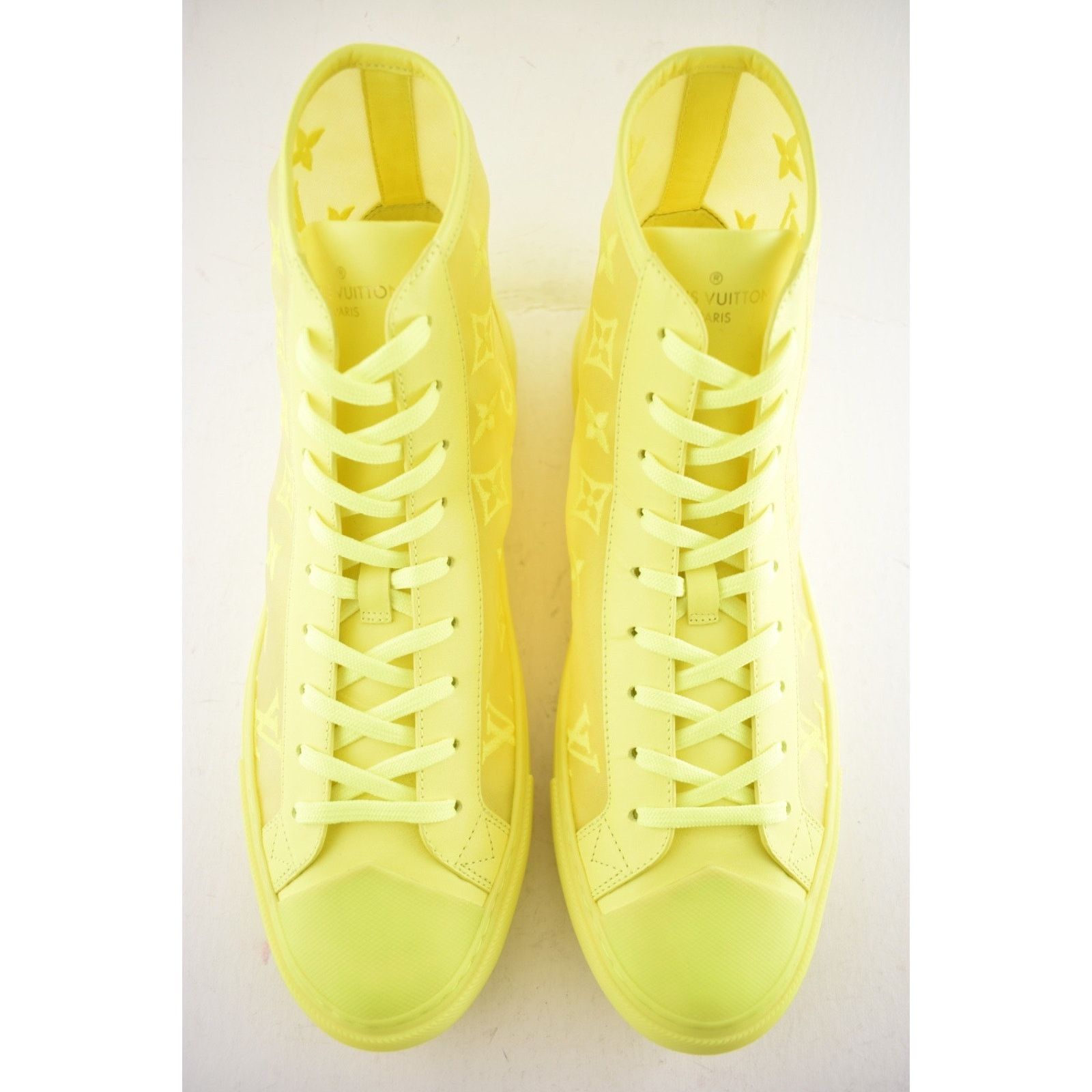 Louis Vuitton Louis Vuitton Luxembourg Tattoo Yellow Monogram High Top Size US 10 / EU 43 - 8 Thumbnail