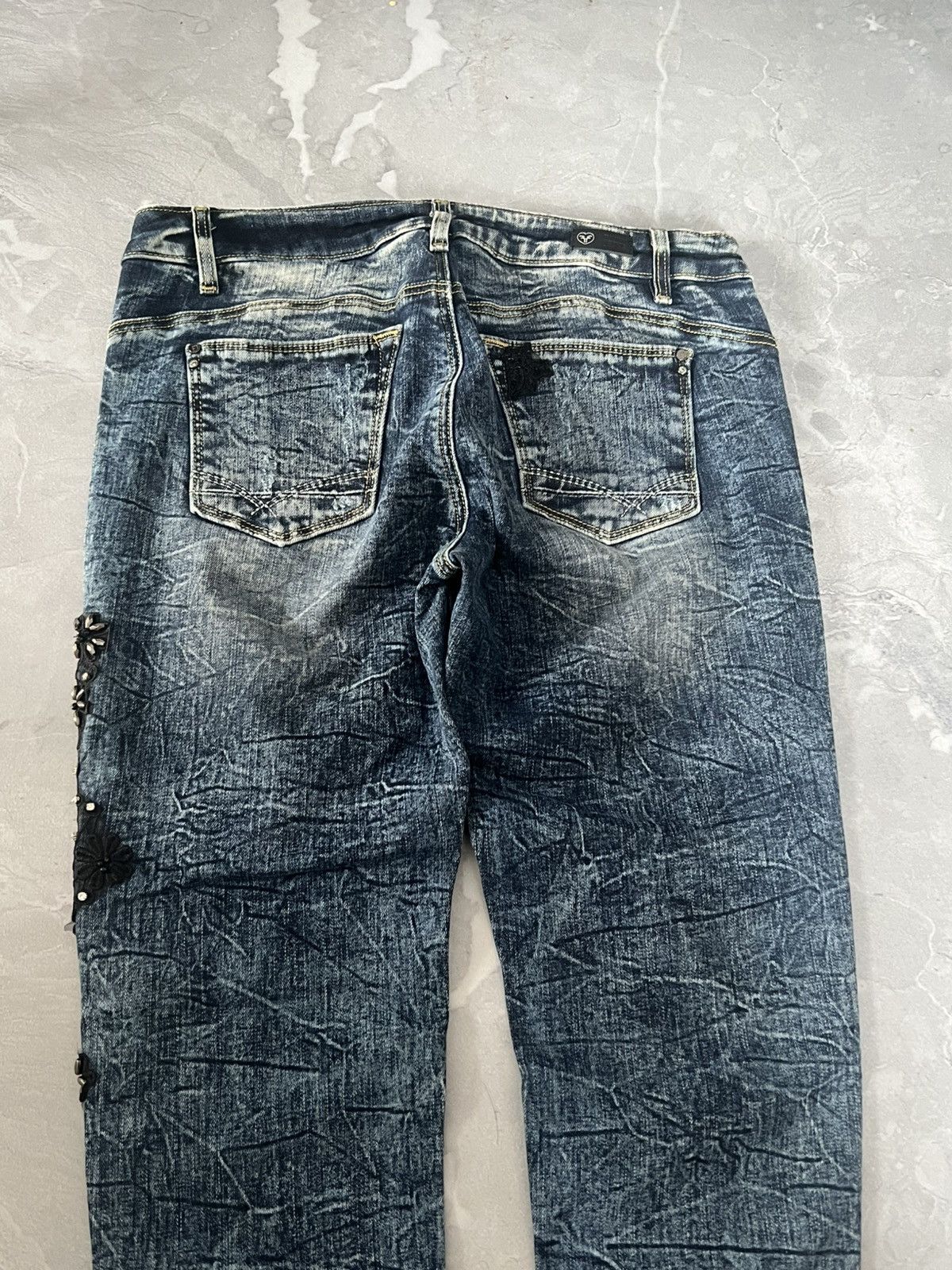 Japanese Brand Japanese Streetwear Glamour Slim / Dark Blue Archive Swag Size US 30 / EU 46 - 4 Thumbnail