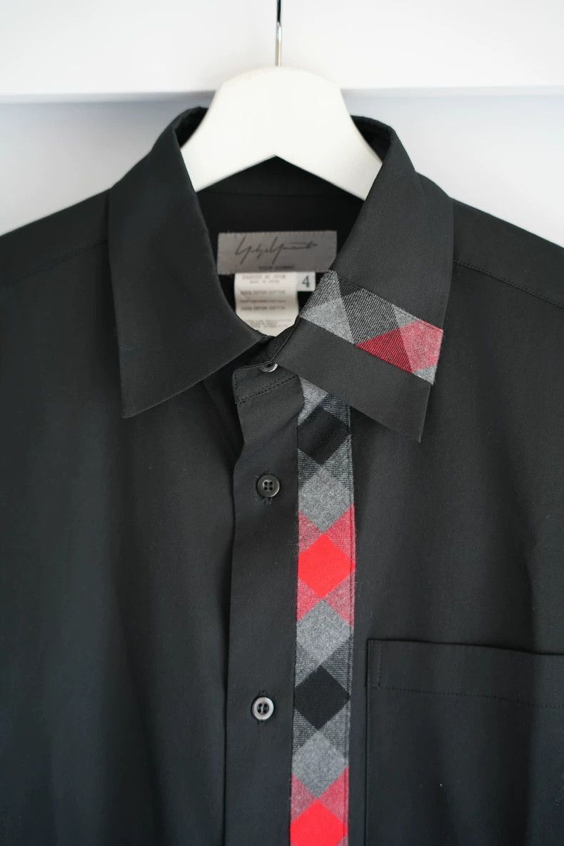 Yohji Yamamoto Yohji Yamamoto Yohji Yamamoto Black Checkered Dress Shirt Size US M / EU 48-50 / 2 - 3 Thumbnail