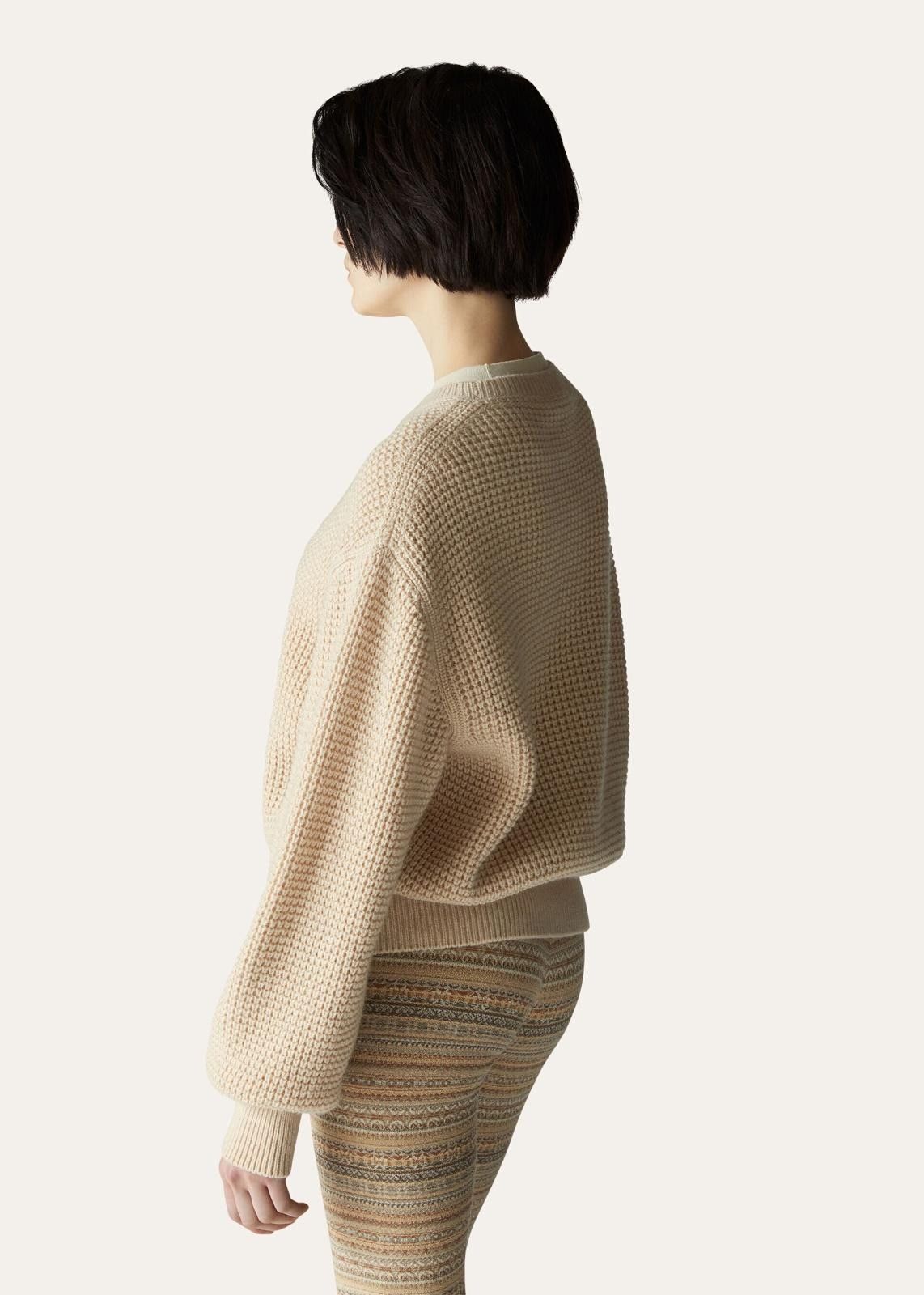 Loro Piana o1srvl11e0824 Yamba Crewneck Sweater in Beige Size XS / US 0-2 / IT 36-38 - 4 Thumbnail