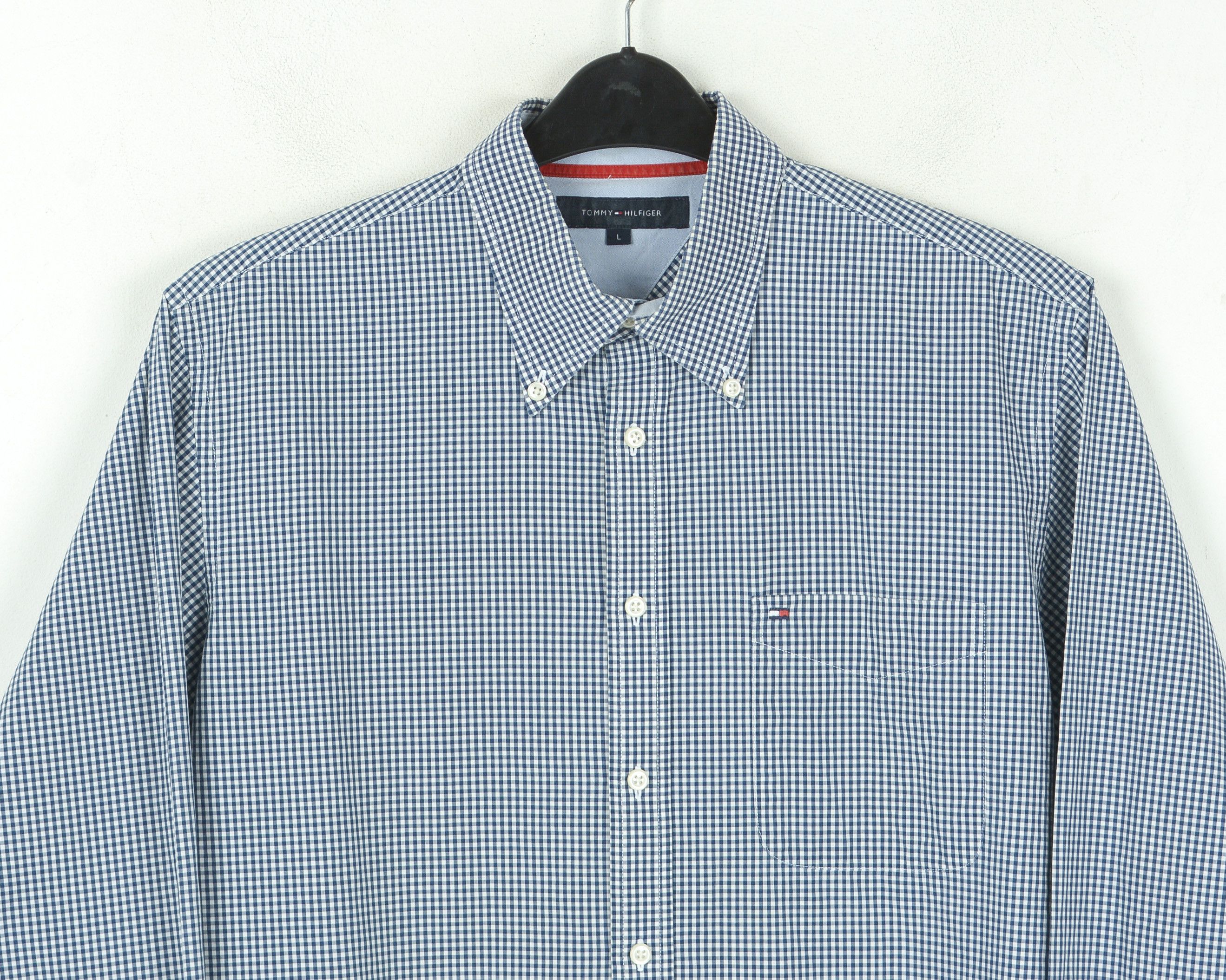 Tommy Hilfiger Button Up Shirt Check Plaid Formal Long Sleeved Casual Top Size US L / EU 52-54 / 3 - 2 Thumbnail